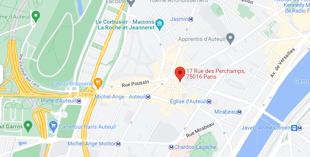 Adresse du cabinet Astyrian Patrimoine - 17 rue des Perchamps - 75016 Paris