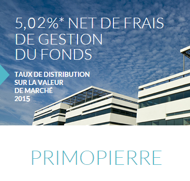 SCPI PRIMOPIERRE - PRIMONIAL : 4,85%