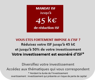 Mandat ISF : réduisez votre ISF jusqu'à 45 k€